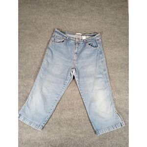 Levi's Women's Classic Capri Denim Faded Jeans Blue High Rise Stretch Size 4